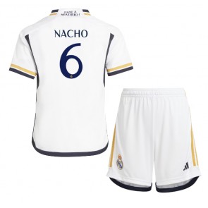 Real Madrid Nacho #6 Domaci Dres za Dječji 2023-24 Kratak Rukavima (+ kratke hlače)